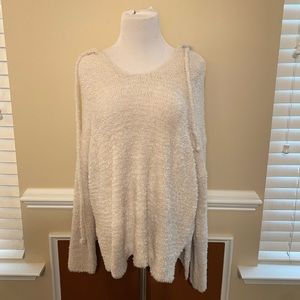 Lush fuzzy hooded sweatshirt